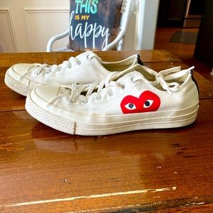 Hidden heart Converse low top sneakers